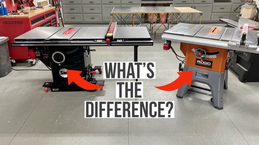 Whats The Difference Between A Contractor Table Saw And A Cabinet Table Saw?